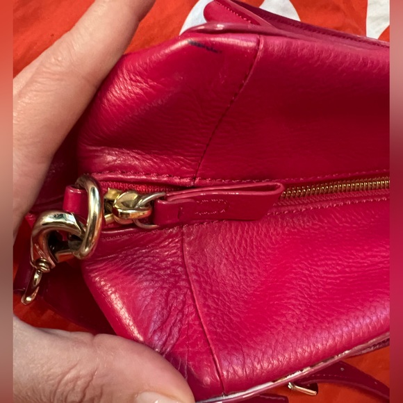 Pre-loved Kate Spade Pink Rectangle Leather Bag with Bow - Picture 6 of 14